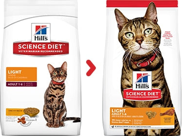 Science Diet Adult Light Cat Food 4lb - Poudre Pet and Feed Supply